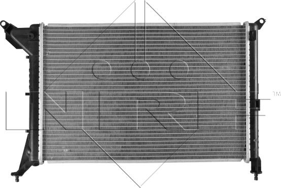 NRF 53969 - Радиатор, охлаждение двигателя autosila-amz.com