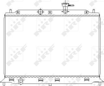 NRF 53491 - Радиатор, охлаждение двигателя autosila-amz.com