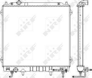 NRF 53479 - Радиатор, охлаждение двигателя autosila-amz.com