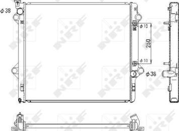 NRF 53575 - Радиатор, охлаждение двигателя autosila-amz.com