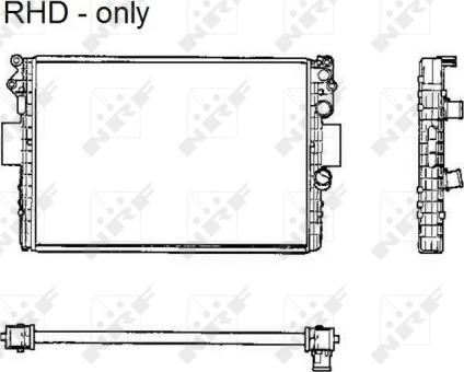 NRF 53623 - Радиатор, охлаждение двигателя autosila-amz.com