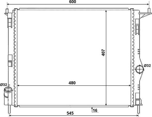 NRF 53069A - Радиатор, охлаждение двигателя autosila-amz.com