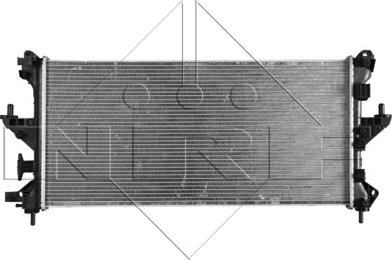 NRF 58424 - Радиатор, охлаждение двигателя autosila-amz.com