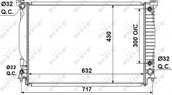 NRF 53190 - Радиатор, охлаждение двигателя autosila-amz.com