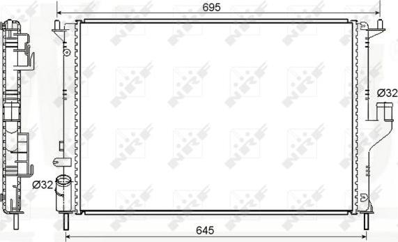 NRF 53118A - Радиатор, охлаждение двигателя autosila-amz.com