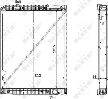 NRF 53867 - Радиатор, охлаждение двигателя autosila-amz.com