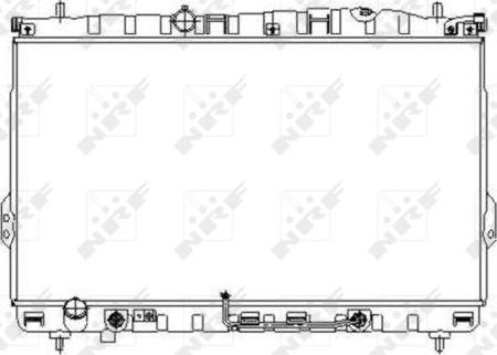 NRF 53354 - Радиатор, охлаждение двигателя autosila-amz.com