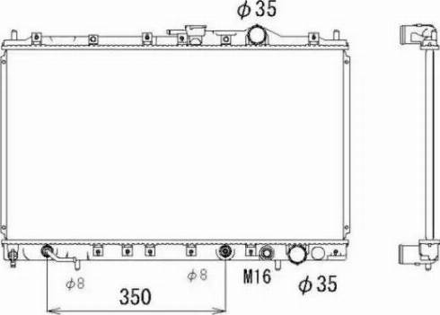 NRF 53314 - Радиатор, охлаждение двигателя autosila-amz.com