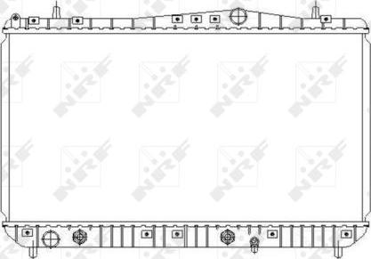 NRF 53385 - Радиатор, охлаждение двигателя autosila-amz.com