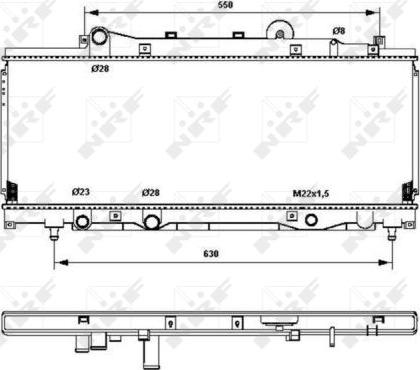 NRF 53202 - Радиатор, охлаждение двигателя autosila-amz.com