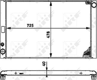 NRF 53716 - Радиатор, охлаждение двигателя autosila-amz.com