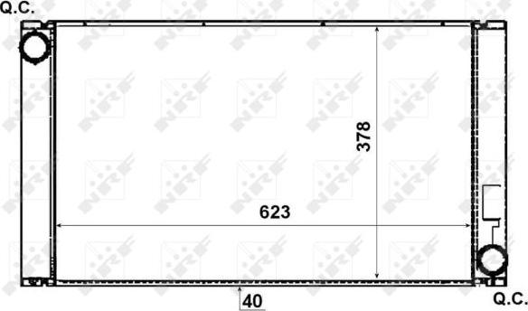 NRF 53731 - Радиатор, охлаждение двигателя autosila-amz.com