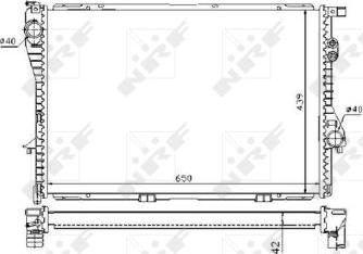 NRF 53721 - Радиатор, охлаждение двигателя autosila-amz.com