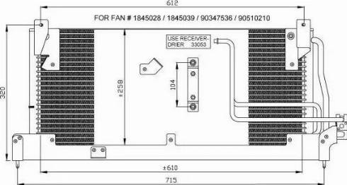 NRF 35466 - Конденсатор кондиционера autosila-amz.com