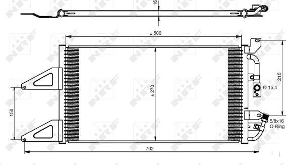 NRF 35489 - Конденсатор кондиционера autosila-amz.com