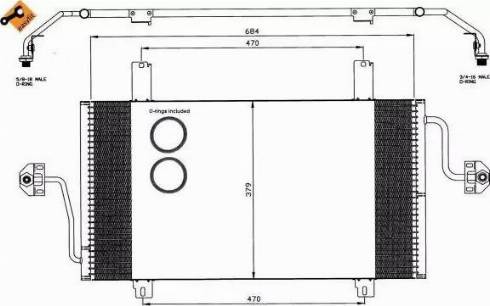 NRF 35483 - Конденсатор кондиционера autosila-amz.com