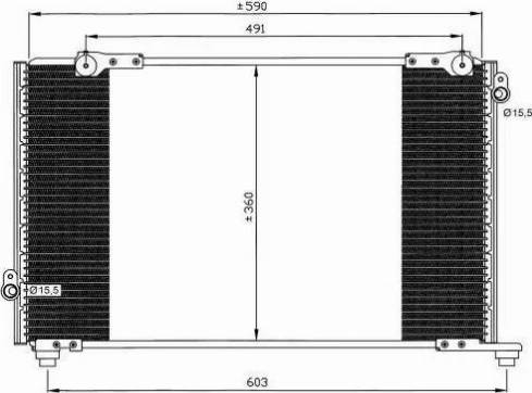 NRF 35607 - Конденсатор кондиционера autosila-amz.com