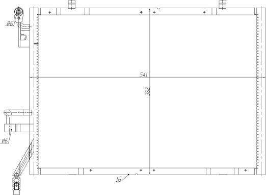 NRF 350483 - Конденсатор кондиционера autosila-amz.com