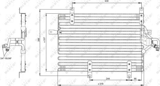 NRF 35052 - Конденсатор кондиционера autosila-amz.com