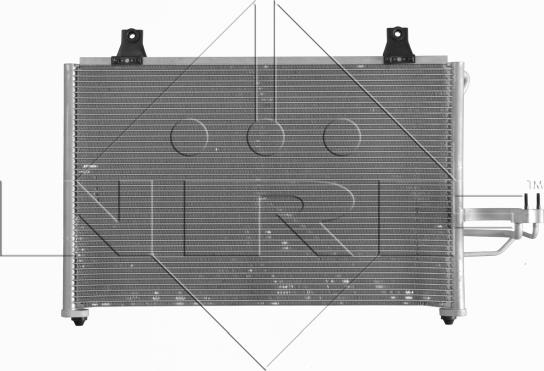 NRF  350006 - Конденсатор кондиционера autosila-amz.com