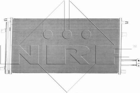 NRF 350394 - Конденсатор кондиционера autosila-amz.com