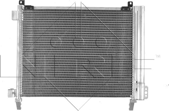 NRF 350228 - Конденсатор кондиционера autosila-amz.com