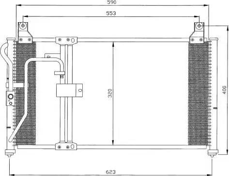 NRF  35398 - Конденсатор кондиционера autosila-amz.com