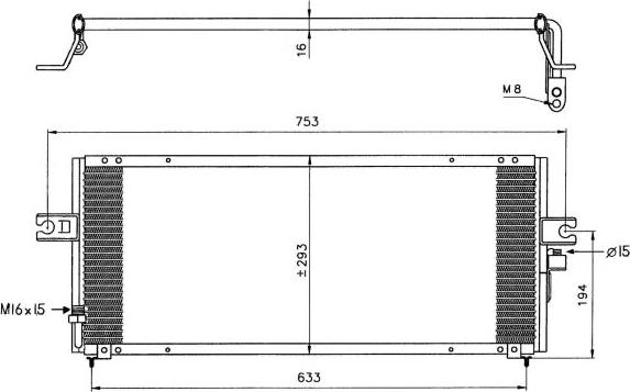 NRF 35331 - Конденсатор кондиционера autosila-amz.com