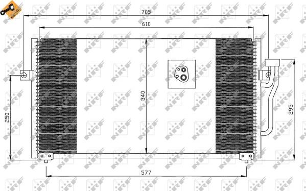 NRF 35293 - Конденсатор кондиционера autosila-amz.com