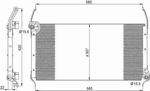 NRF 35253 - Конденсатор кондиционера autosila-amz.com