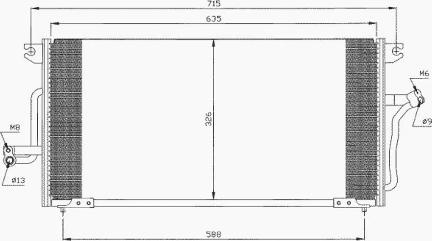 NRF 35267 - Конденсатор кондиционера autosila-amz.com