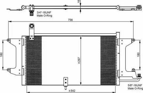 NRF 35204 - Конденсатор кондиционера autosila-amz.com