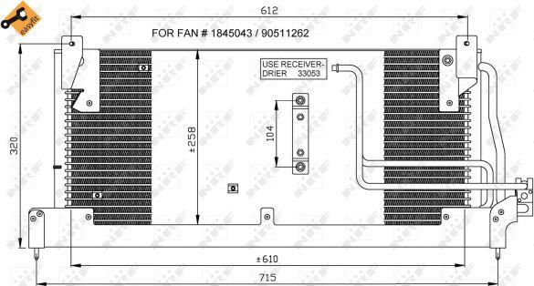 NRF 35218 - Конденсатор кондиционера autosila-amz.com