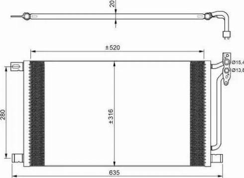 NRF 35225 - Конденсатор кондиционера autosila-amz.com