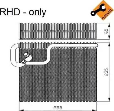 NRF 36107 - Испаритель, кондиционер autosila-amz.com