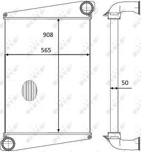 NRF 30559 - Интеркулер, теплообменник турбины autosila-amz.com