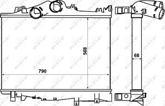 NRF 30229 - Интеркулер, теплообменник турбины autosila-amz.com