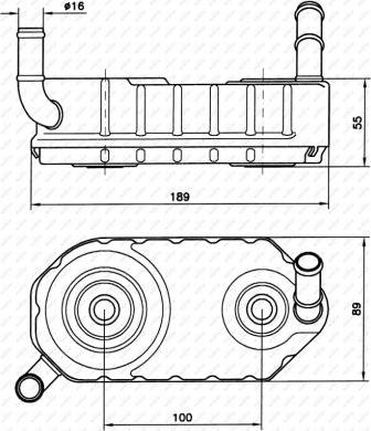 NRF 31004A - радиатор масляный!\Audi A3, Skoda Octavia, VW Golf/Polo autosila-amz.com