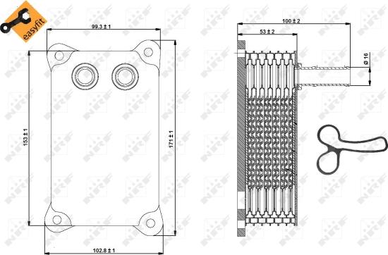 NRF 31294 - Масляный радиатор, двигательное масло autosila-amz.com