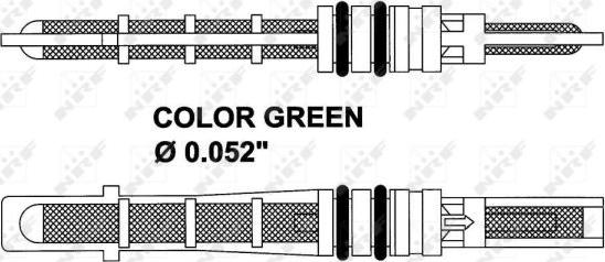 NRF 38353 - клапан кондиционера расширительный! Orifice Green\ Ford Fiesta 1.0-1.8 89-02 autosila-amz.com