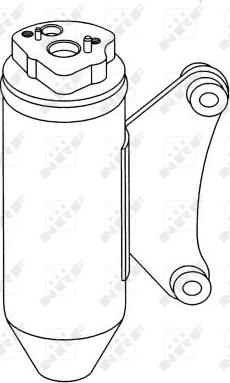 NRF 33155 - Осушитель JAGUAR XJ 3.2 98- autosila-amz.com