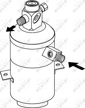 NRF 33163 - Осушитель, кондиционер autosila-amz.com
