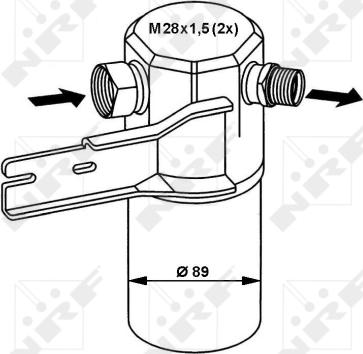 NRF 33132 - Осушитель, кондиционер autosila-amz.com