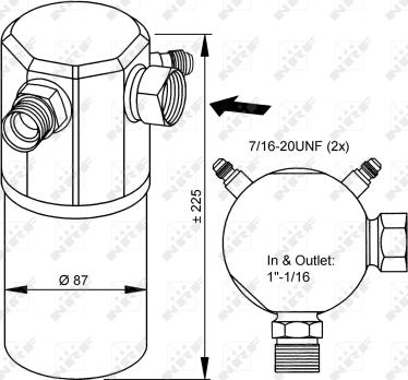 NRF 33175 - Осушитель, кондиционер autosila-amz.com