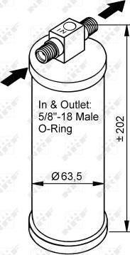 NRF 33316 - Осушитель DAF XF 105 05- autosila-amz.com
