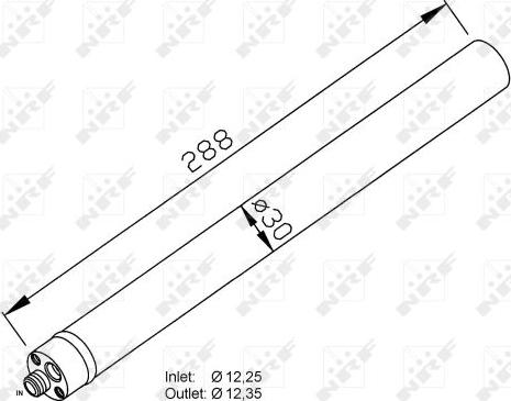 NRF 33310 - Осушитель AUDI A4 2.0D 08- autosila-amz.com