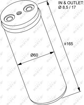 NRF 33233 - Осушитель, кондиционер autosila-amz.com