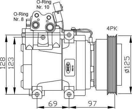 NRF 32445G - Компрессор кондиционера autosila-amz.com