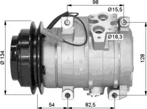 NRF 32458G - Компрессор кондиционера autosila-amz.com