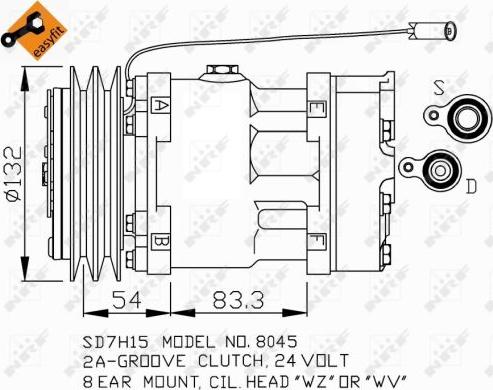 NRF 32469 - Компрессор кондиционера autosila-amz.com